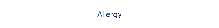 Allergy
