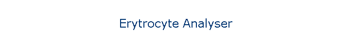 Erytrocyte Analyser