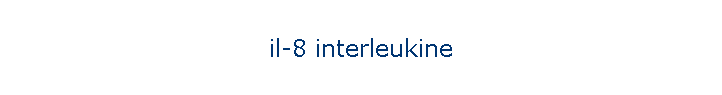 il-8 interleukine