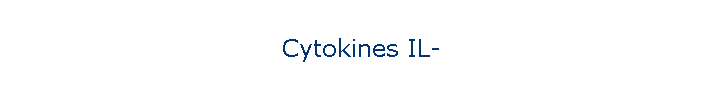 Cytokines IL-